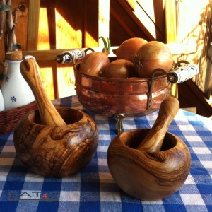 Olive wood bowl, cutting boards - Olivenholzprodukte and mortars